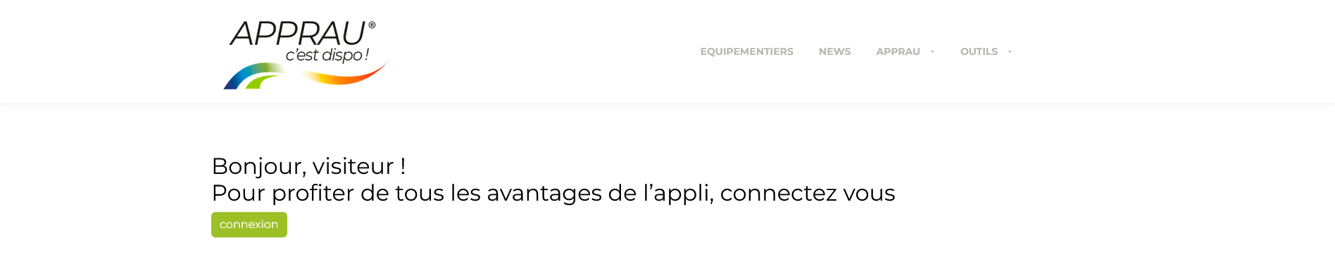 APPRAU Réseau de Plateformes Régionales - Logo & Connexion